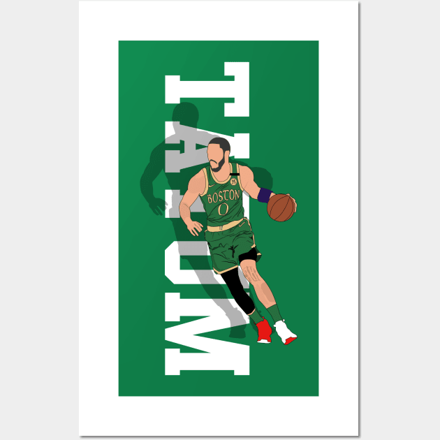 Jayson Tatum Wall Art by FootballBum